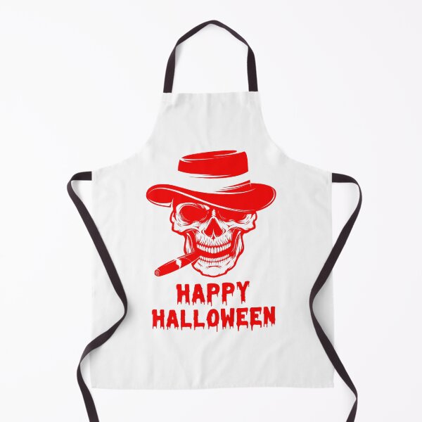 Item preview, Happy Halloween Red Color Gentleman skull with cigar Design designed and sold by WBP Mart.