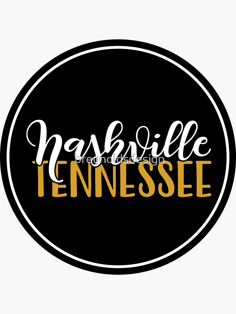 "NASHVILLE TENNESSEE VANDERBILT" Sticker by breynoldsdesign Redbubble