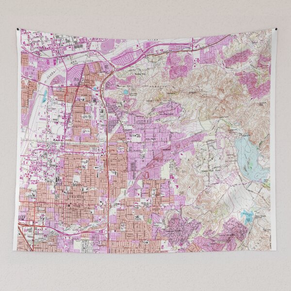 Item preview, Vintage Map of Orange California (1964) designed and sold by BravuraMedia.
