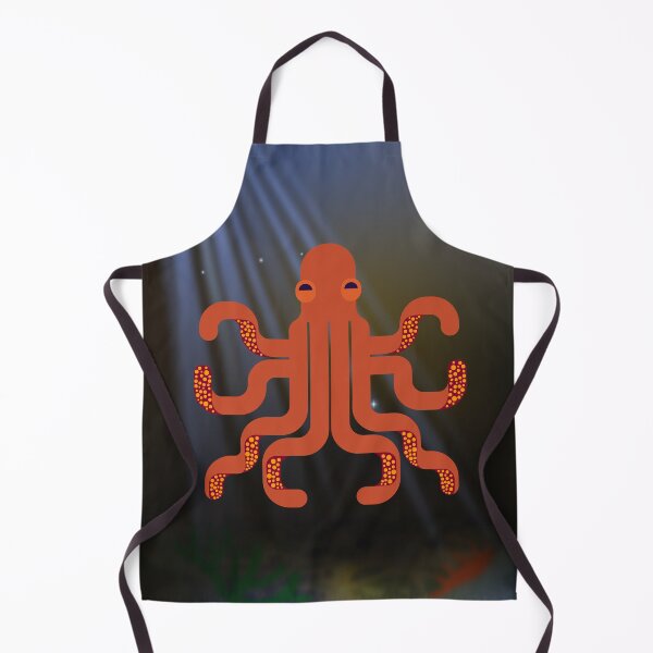 Item preview, Stylised octopus underwater designed and sold by MaeratArt.