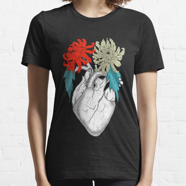 Chrysanthemum Heart lineart Essential T-Shirt
