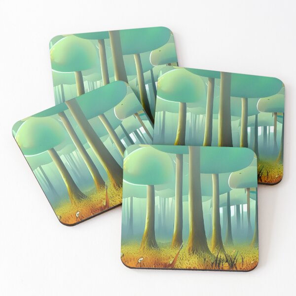 Item preview, Mushroom Forest Gouache, Ai Generated Art  designed and sold by ACC .
