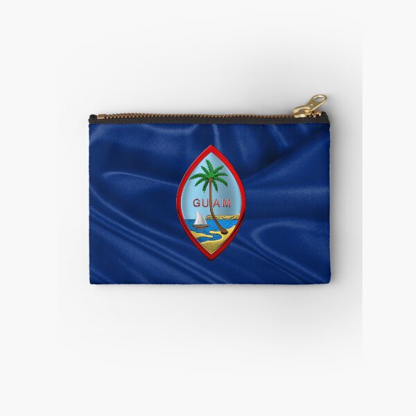 Item preview, Coat of Arms of Guam - Guam State Seal over Flag of Guam  designed and sold by Serge Averbukh Art Studio.