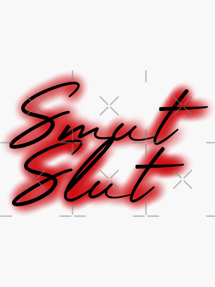 Thumbnail 3 of 3, Sticker, Smut Slut - Red designed and sold by GypsyTripp.