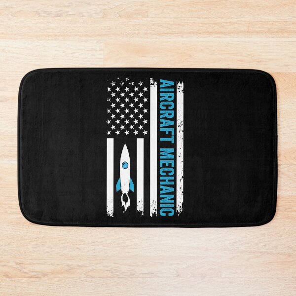 Item preview, Aircraft Mechanic Distressed Vintage USA Flag Rocket Technician: Funny Aviation Mechanic Gift designed and sold by Adexyl.