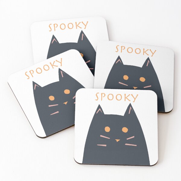 Item preview, Spooky black cat designed and sold by CatsHappy.