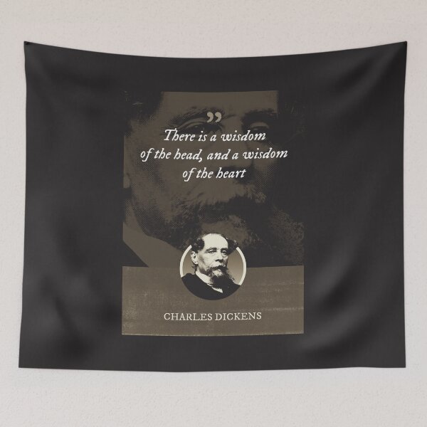 Item preview, Charles Dickens - There is a wisdom of the head, and a wisdom of the heart designed and sold by Syahrasi.
