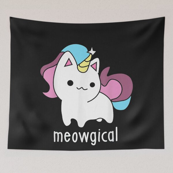 Item preview, Meowgical Meow Unicorn Cat designed and sold by hilllhvdclark.