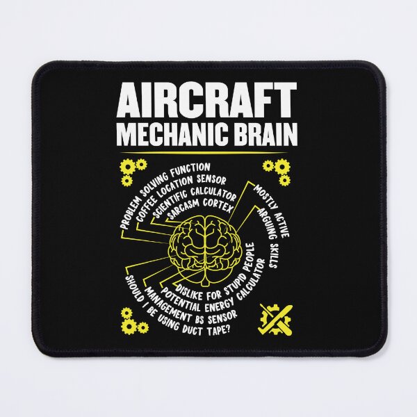 Item preview, Aircraft Mechanic's Brain: Funny Aviation Mechanic Gift designed and sold by Adexyl.