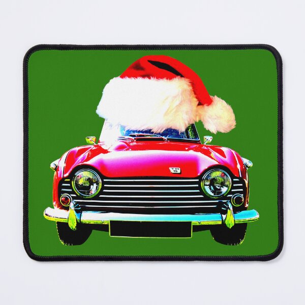 Item preview, Triumph TR5 classic car Christmas hat edition designed and sold by soitwouldseem.