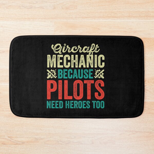 Item preview, Aircraft Mechanic Because Pilots Need Heroes Too: Funny Aviation Mechanic Gift designed and sold by Adexyl.