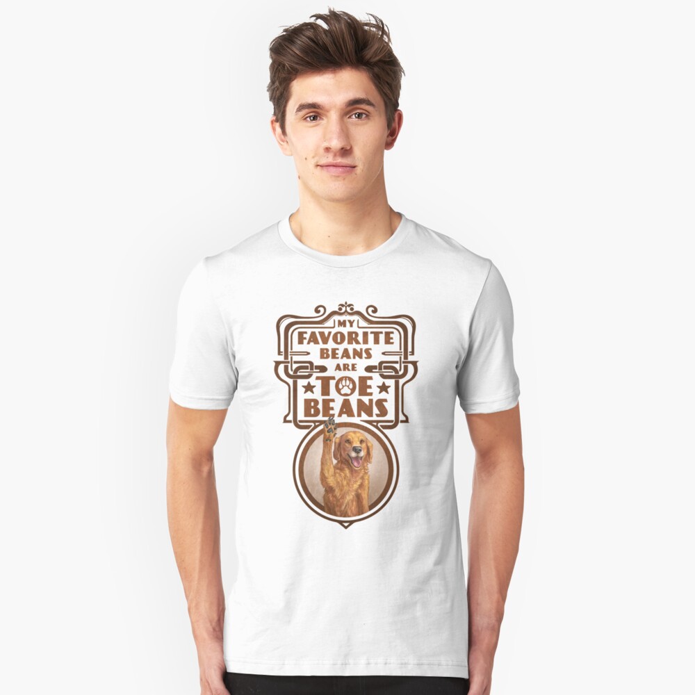 My Favorite Beans Are Toe Beans (Dog) Slim Fit T-Shirt