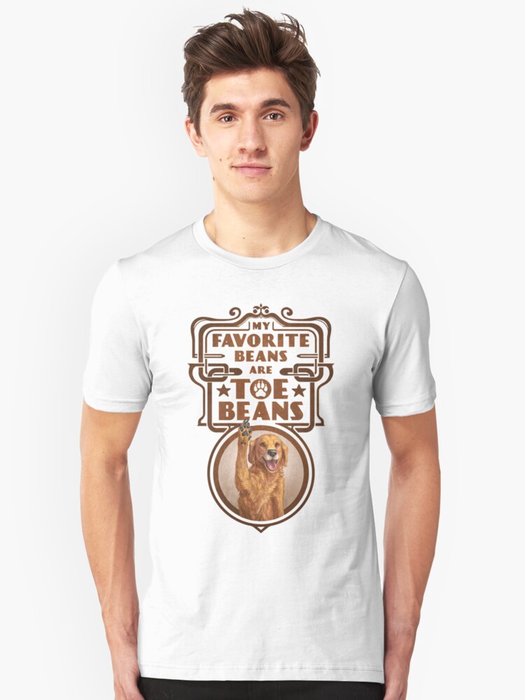 Alternate view of My Favorite Beans Are Toe Beans (Dog) Slim Fit T-Shirt