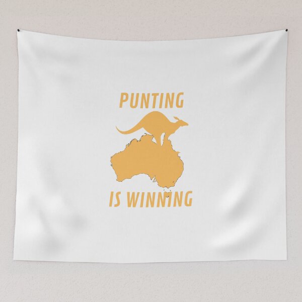Item preview, punting is winning funny quotes designed and sold by medbouk1.