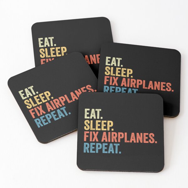 Item preview, Aircraft Mechanic Eat Sleep Fix Airplanes Repeat: Funny Aviation Mechanic Gift designed and sold by Adexyl.
