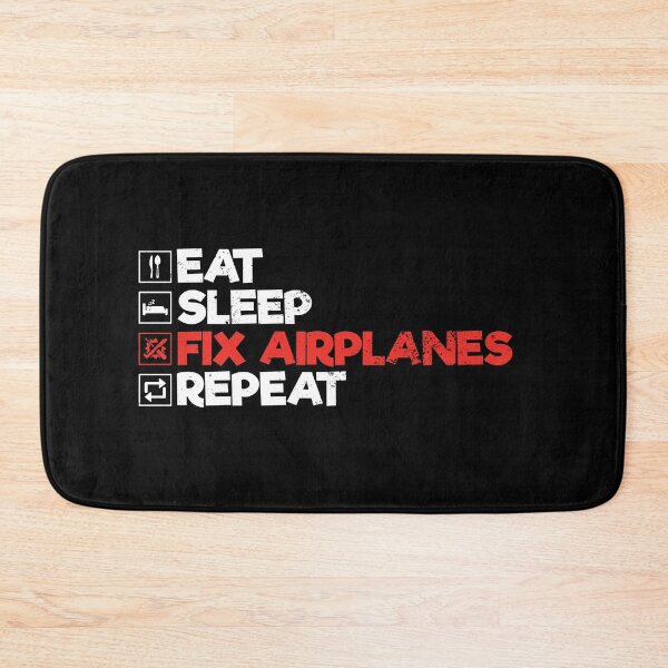 Item preview, Aircraft Mechanic Eat Sleep Fix Airplanes Repeat: Funny Aviation Mechanic Gift designed and sold by Adexyl.