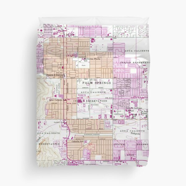 Item preview, Vintage Map of Palm Springs California (1957)  designed and sold by BravuraMedia.
