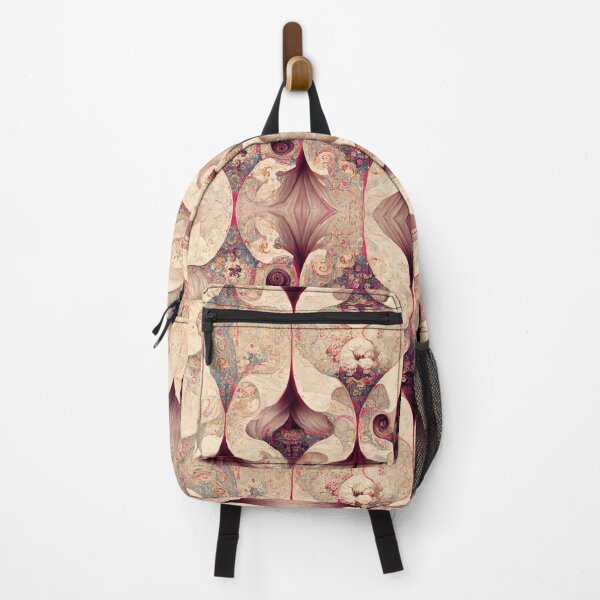 Item preview, Vintage Modern Victorian Pink Floral Fractal Motif on Parchment 3 designed and sold by MysticAlgorithm.