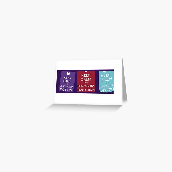 Keep Calm Banner Greeting Card