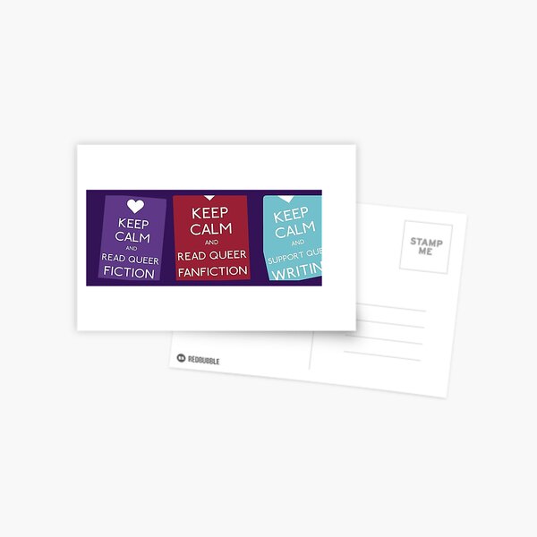 Keep Calm Banner Postcard