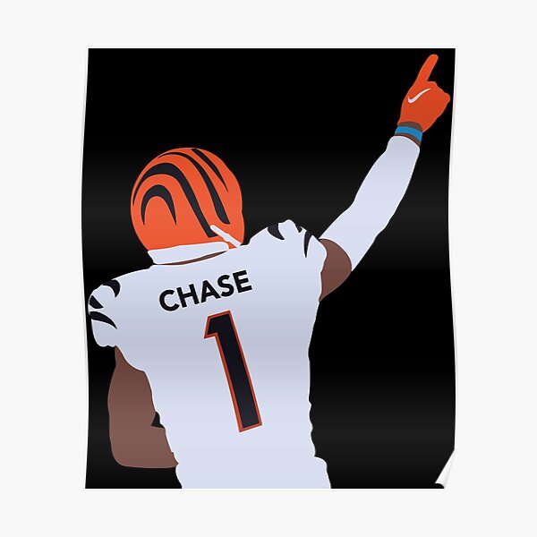 : Ja'Marr Chase Póster - Tamaño: 18.0 x 24.0 in : Hogar y Cocina