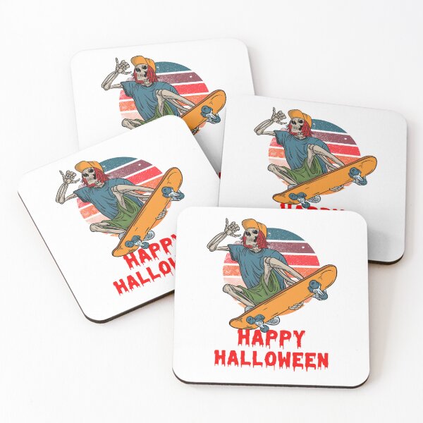 Item preview, Happy Halloween Horror Skull Skeleton Skateboard Design designed and sold by WBP Mart.