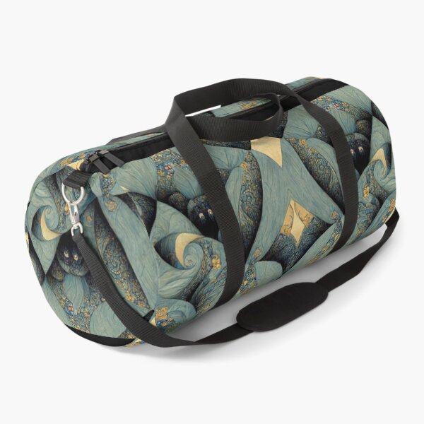 Item preview, Fractal Floral Navy Blue hiding under Parchment Motif designed and sold by MysticAlgorithm.