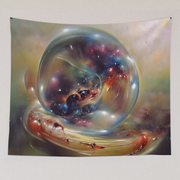 Item preview, Universe in a bubble designed and sold by nocturnAIArt.