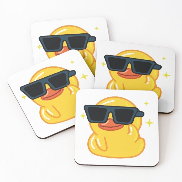 Item preview, Cute Smile Yellow Duck in Sunglasess designed and sold by bolkibox.