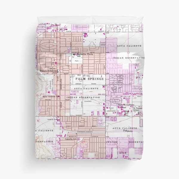 Item preview, Vintage Map of Palm Springs California (1957) 2 designed and sold by BravuraMedia.