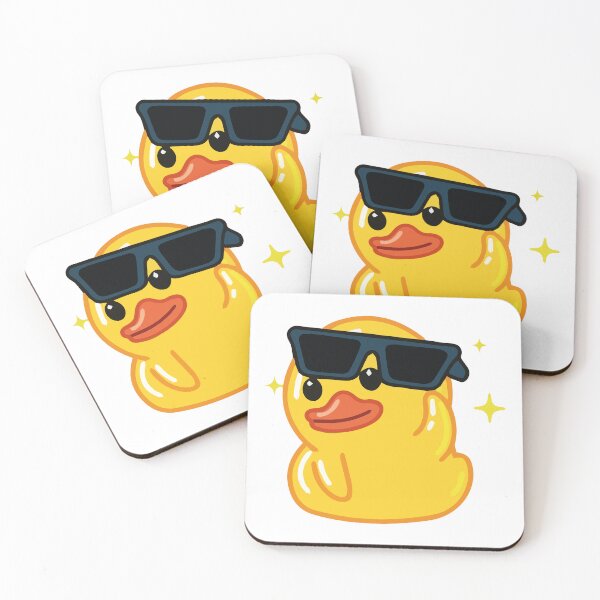 Item preview, Cute Smile Yellow Duck in Sunglasess designed and sold by bolkibox.