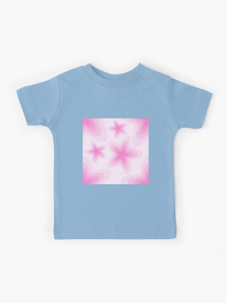 Pink y2k vibe pattern star pattern | Kids T-Shirt