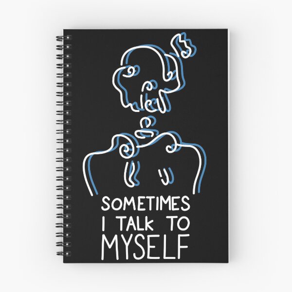 Item preview, SOMETIMES I TALK TO MYSELF - Blue designed and sold by flinbo.