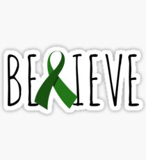 Believe – Green Ribbon Sticker
