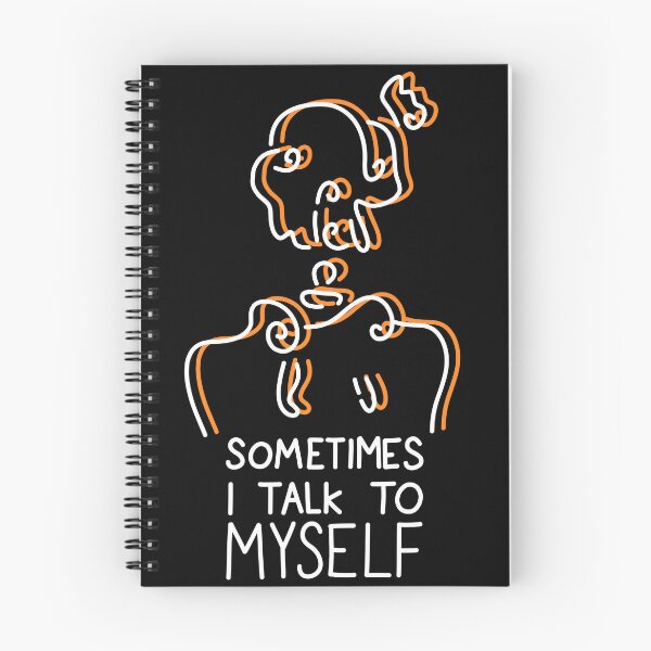 Item preview, SOMETIMES I TALK TO MYSELF - Orange designed and sold by flinbo.