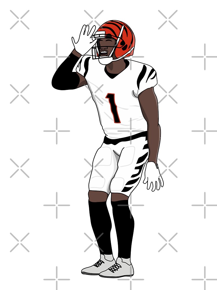 How to Draw Ja'Marr Chase for Kids - Cincinnati Bengals Football 