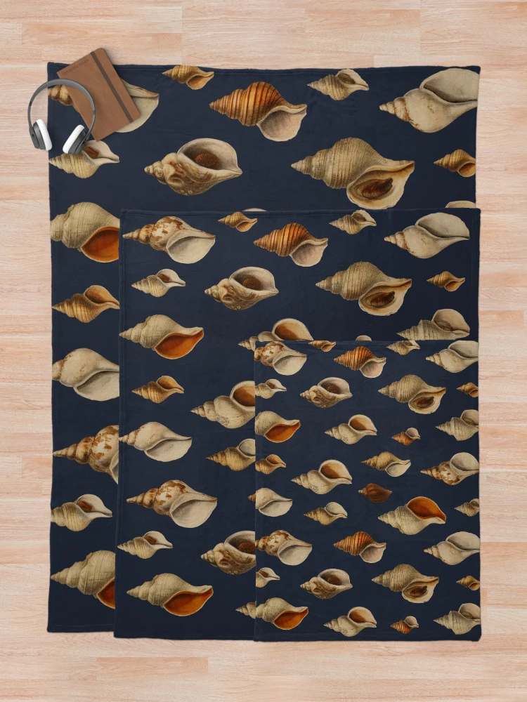 Thumbnail 5 of 6, Throw Blanket, Shells designed and sold by SpilloDesign.