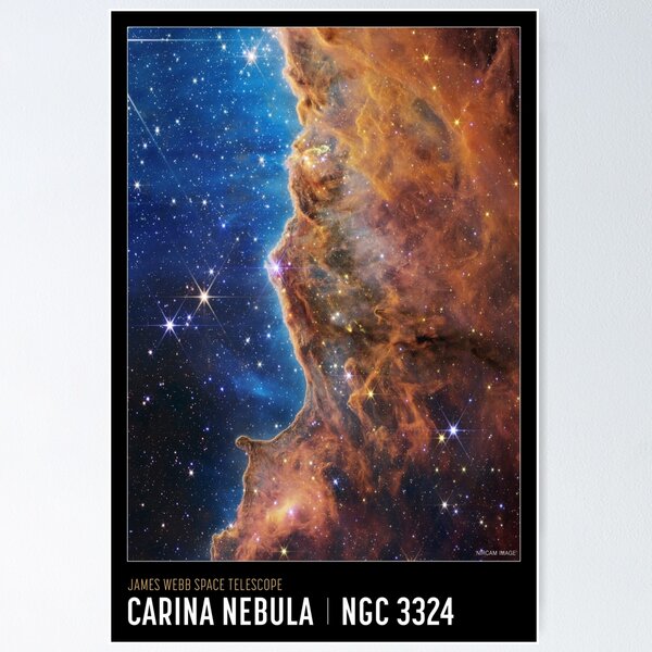 Artikel-Vorschau von Bild des James Webb-Weltraumteleskops der NASA im Carinanebel NGC 3324, designt und verkauft von TouringDesigns.