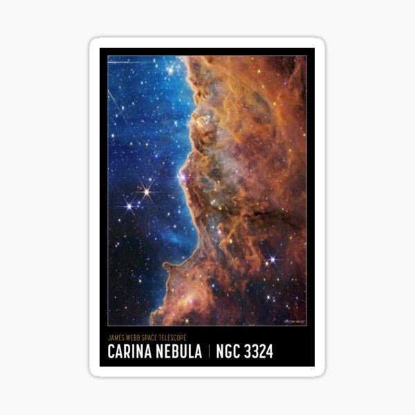 Item preview, NASA's James Webb Space Telescope Carina Nebula NGC 3324 Picture designed and sold by TouringDesigns.