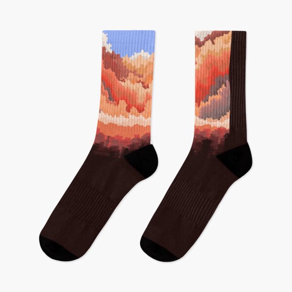 Item preview, Red City Skyline Pixel Art designed and sold by yketen.
