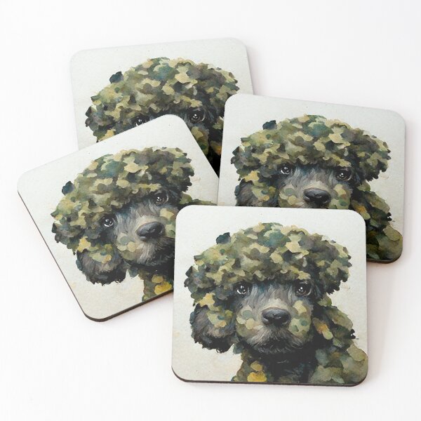 Item preview, Camo Poodle designed and sold by artbycomputer.