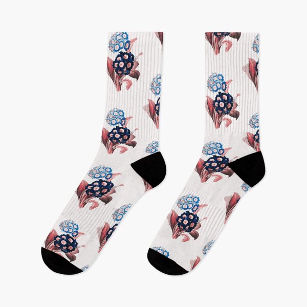 Item preview, Cowslip Primrose Flower, Alternative Illustration - Blue and Red Rose designed and sold by DaphneKstudio .