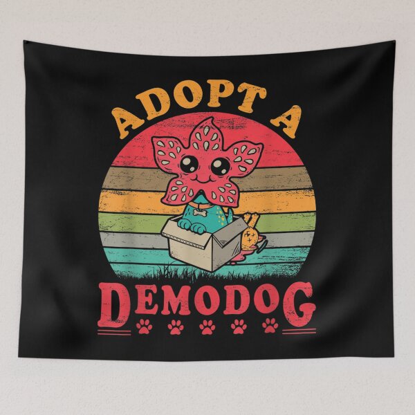 Item preview, Adopt A Demodog Funny Dog Lovers meme vintage designed and sold by DOUGLASLUKE.