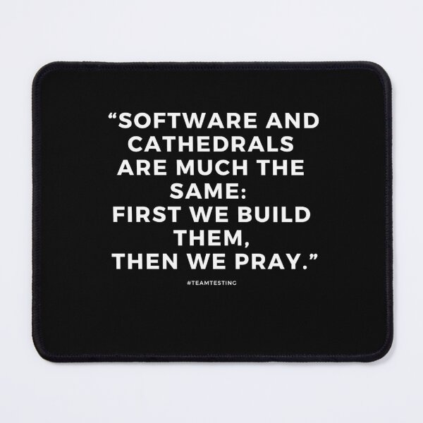 Item preview, "Software and cathedrals are much the same" designed and sold by TheOldMuflon.