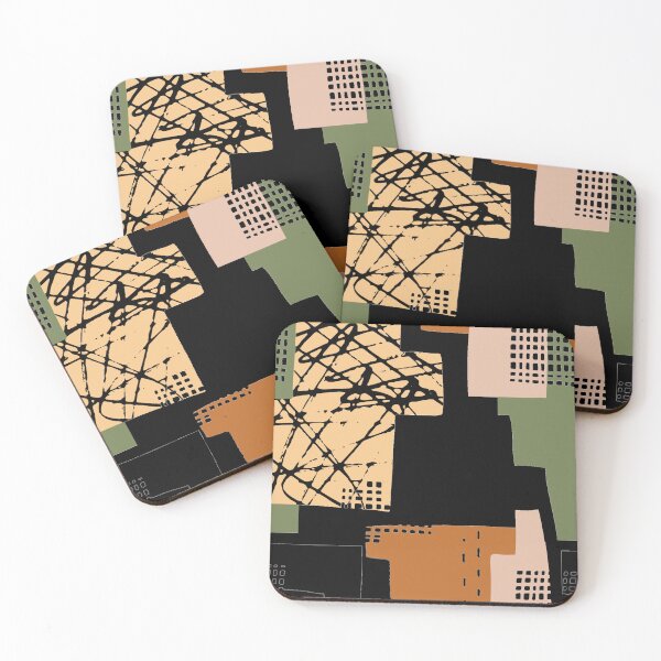 Item preview, Black with Colourful Pop Pattern designed and sold by iamwowie.