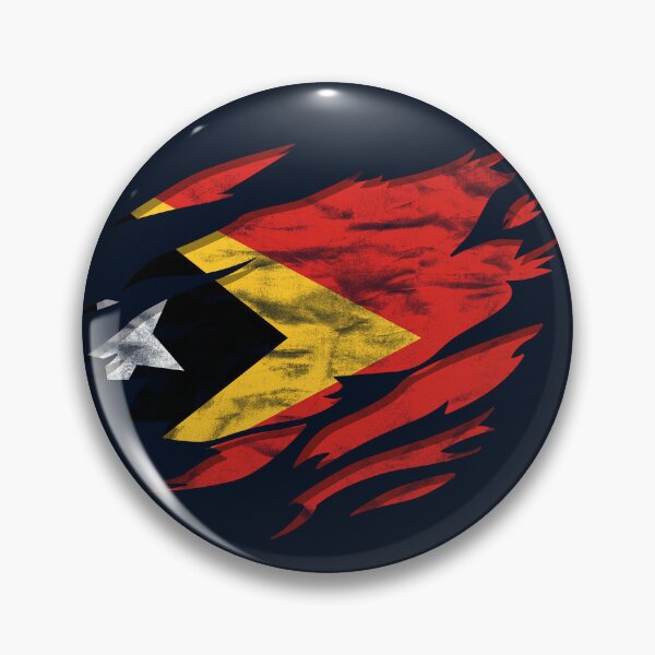 Item preview, Ripped Rip Open Timor-Leste Flag Palm designed and sold by rafaeltto.