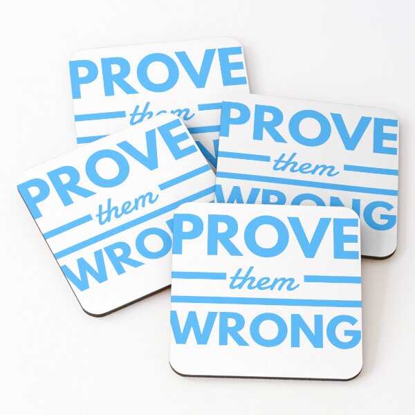 Item preview, Prove them wrong blue typography designed and sold by Liana Winslow.