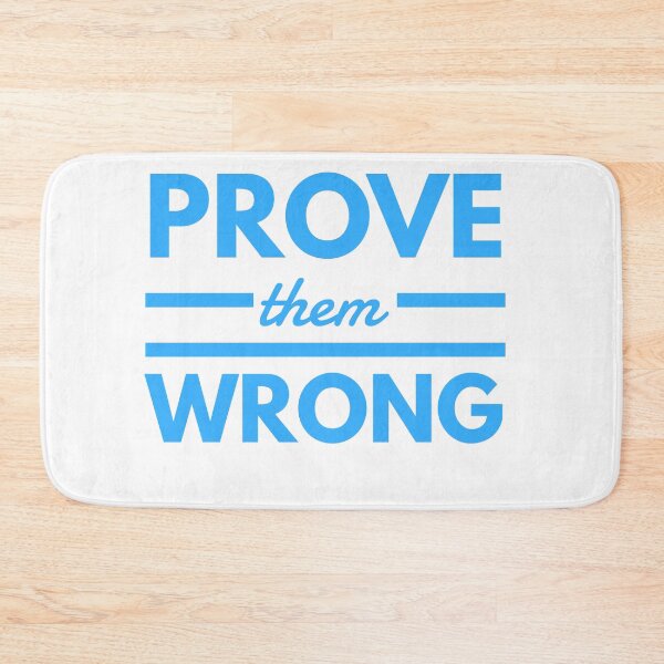 Item preview, Prove them wrong blue typography designed and sold by Liana Winslow.