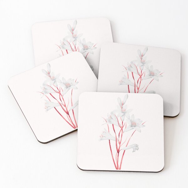 Item preview, White Lily Flower, Alternative Illustration - White and Red Rose designed and sold by DaphneKstudio .
