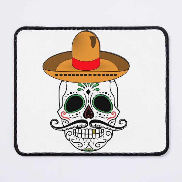 Item preview, Mexican skeleton wearing hat designed and sold by Chouchi-chouchi.